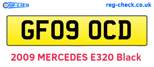 GF09OCD are the vehicle registration plates.