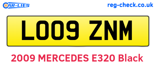 LO09ZNM are the vehicle registration plates.