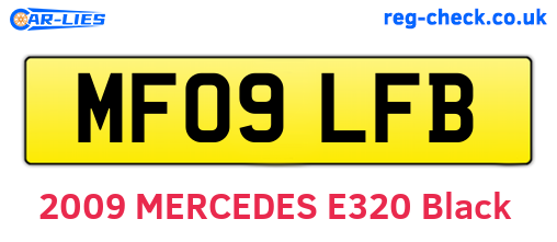 MF09LFB are the vehicle registration plates.