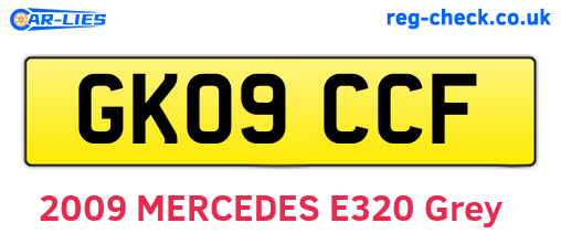 GK09CCF are the vehicle registration plates.