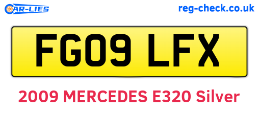 FG09LFX are the vehicle registration plates.