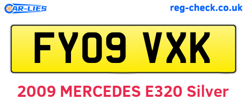 FY09VXK are the vehicle registration plates.
