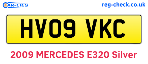 HV09VKC are the vehicle registration plates.