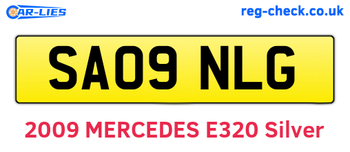 SA09NLG are the vehicle registration plates.