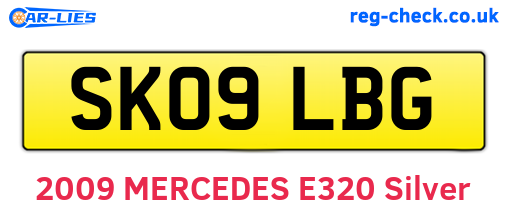 SK09LBG are the vehicle registration plates.