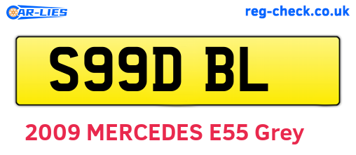 S99DBL are the vehicle registration plates.