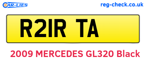 R21RTA are the vehicle registration plates.