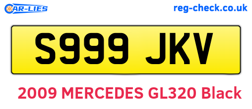 S999JKV are the vehicle registration plates.