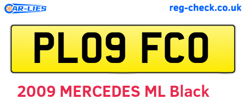 PL09FCO are the vehicle registration plates.