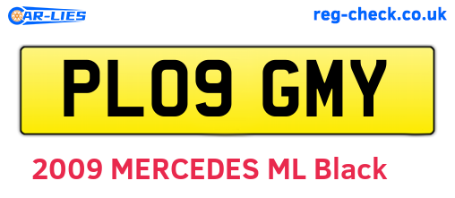 PL09GMY are the vehicle registration plates.