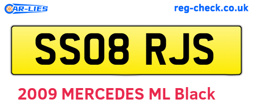 SS08RJS are the vehicle registration plates.