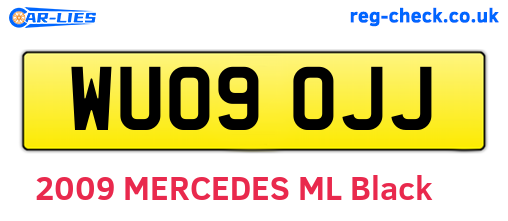WU09OJJ are the vehicle registration plates.