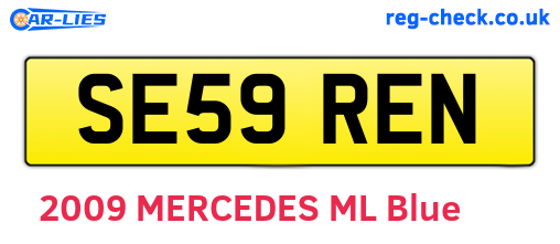 SE59REN are the vehicle registration plates.