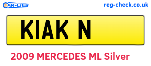 K1AKN are the vehicle registration plates.