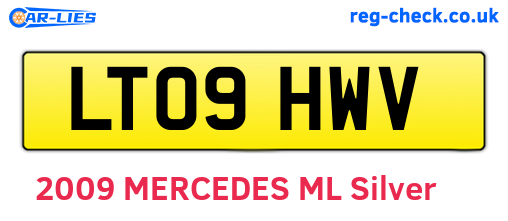 LT09HWV are the vehicle registration plates.