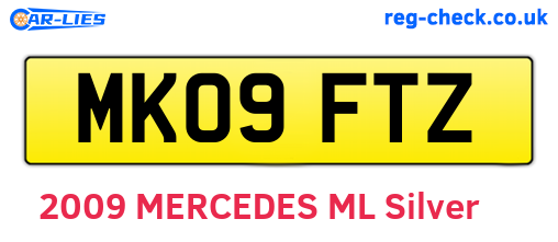 MK09FTZ are the vehicle registration plates.