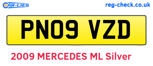 PN09VZD are the vehicle registration plates.