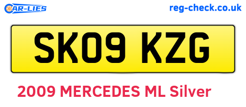 SK09KZG are the vehicle registration plates.