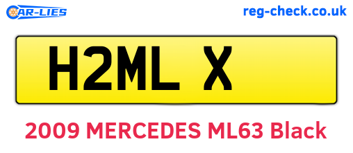 H2MLX are the vehicle registration plates.