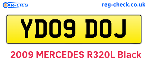 YD09DOJ are the vehicle registration plates.