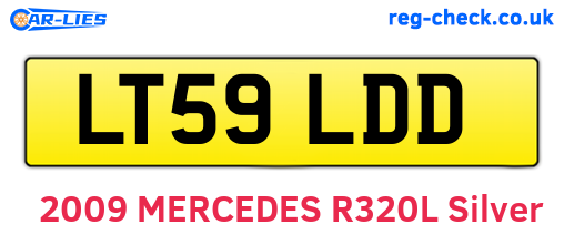 LT59LDD are the vehicle registration plates.