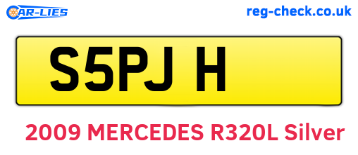 S5PJH are the vehicle registration plates.