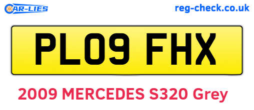 PL09FHX are the vehicle registration plates.