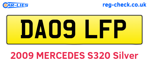 DA09LFP are the vehicle registration plates.