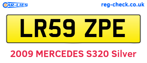 LR59ZPE are the vehicle registration plates.