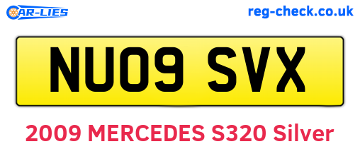 NU09SVX are the vehicle registration plates.