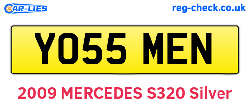 YO55MEN are the vehicle registration plates.