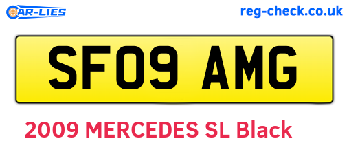 SF09AMG are the vehicle registration plates.