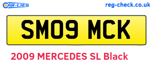SM09MCK are the vehicle registration plates.