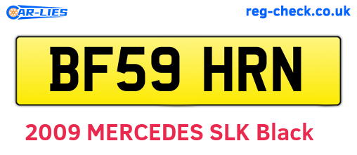 BF59HRN are the vehicle registration plates.