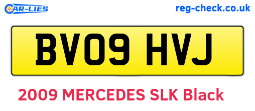 BV09HVJ are the vehicle registration plates.