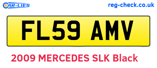 FL59AMV are the vehicle registration plates.