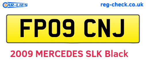 FP09CNJ are the vehicle registration plates.