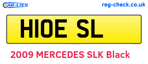 H10ESL are the vehicle registration plates.
