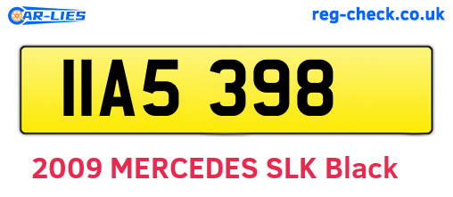 IIA5398 are the vehicle registration plates.