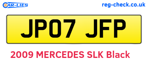 JP07JFP are the vehicle registration plates.