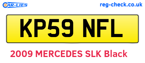 KP59NFL are the vehicle registration plates.