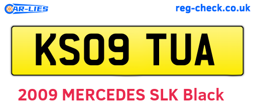 KS09TUA are the vehicle registration plates.