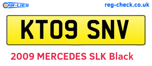 KT09SNV are the vehicle registration plates.