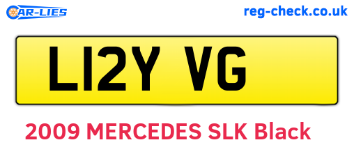 L12YVG are the vehicle registration plates.