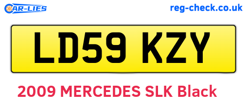 LD59KZY are the vehicle registration plates.