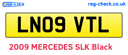 LN09VTL are the vehicle registration plates.
