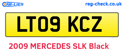 LT09KCZ are the vehicle registration plates.