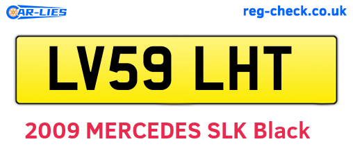 LV59LHT are the vehicle registration plates.