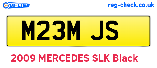 M23MJS are the vehicle registration plates.