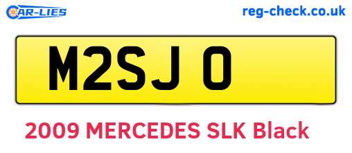 M2SJO are the vehicle registration plates.